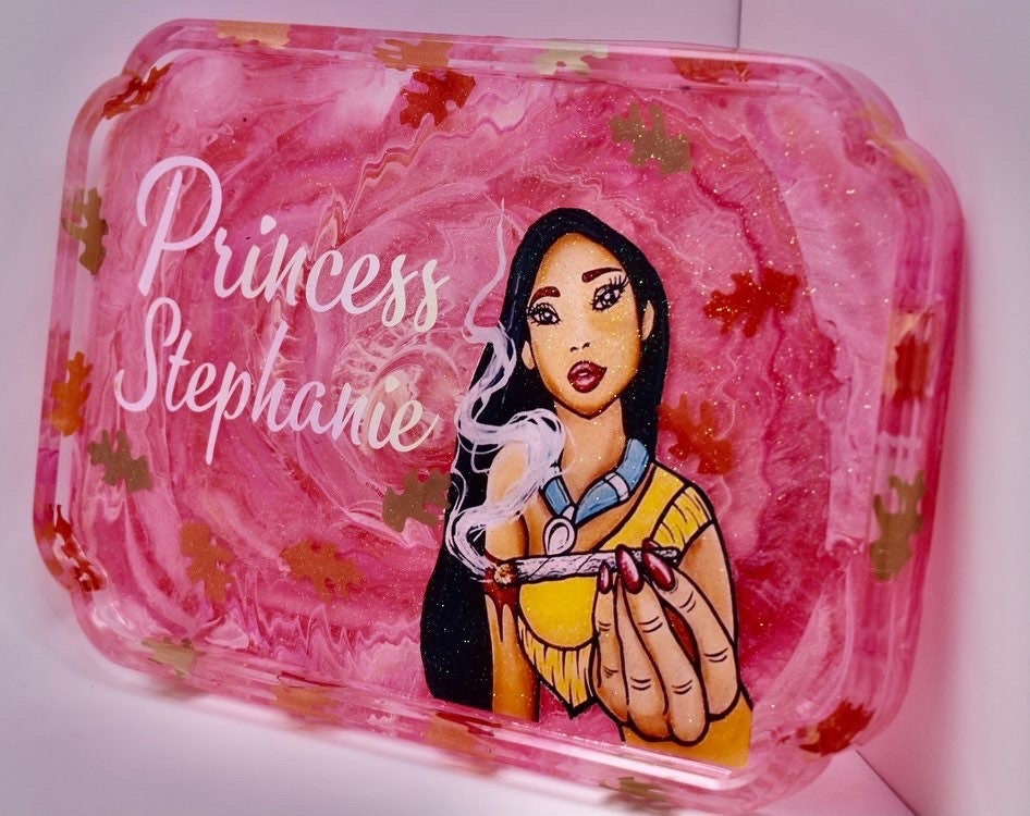 Red rolling tray set with real life - handmade resin rolling tray set – UwU  Art by Jen
