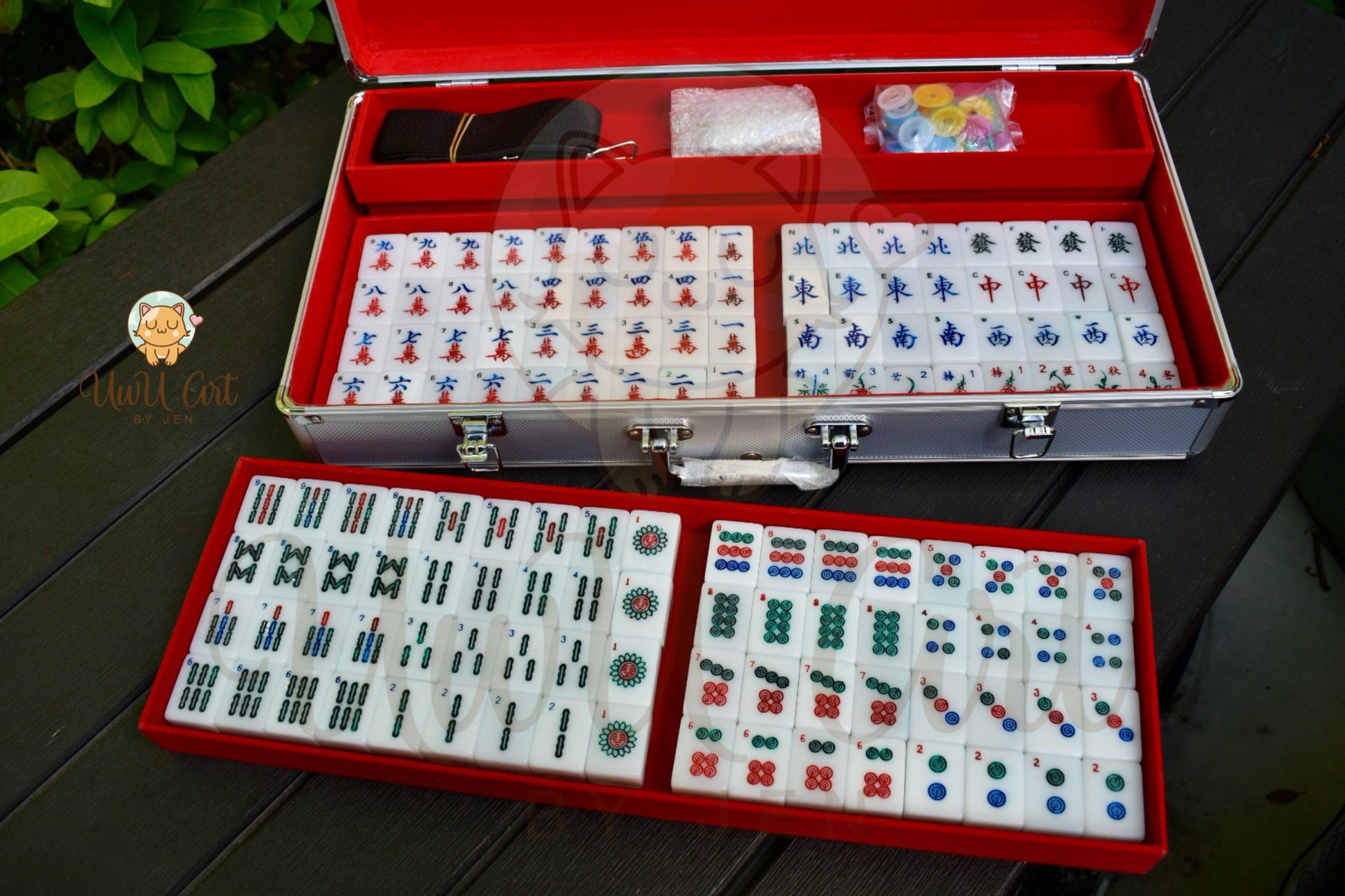 CUSTOMIZABLE Mahjong gift set - Personalized Mahjong game – UwU