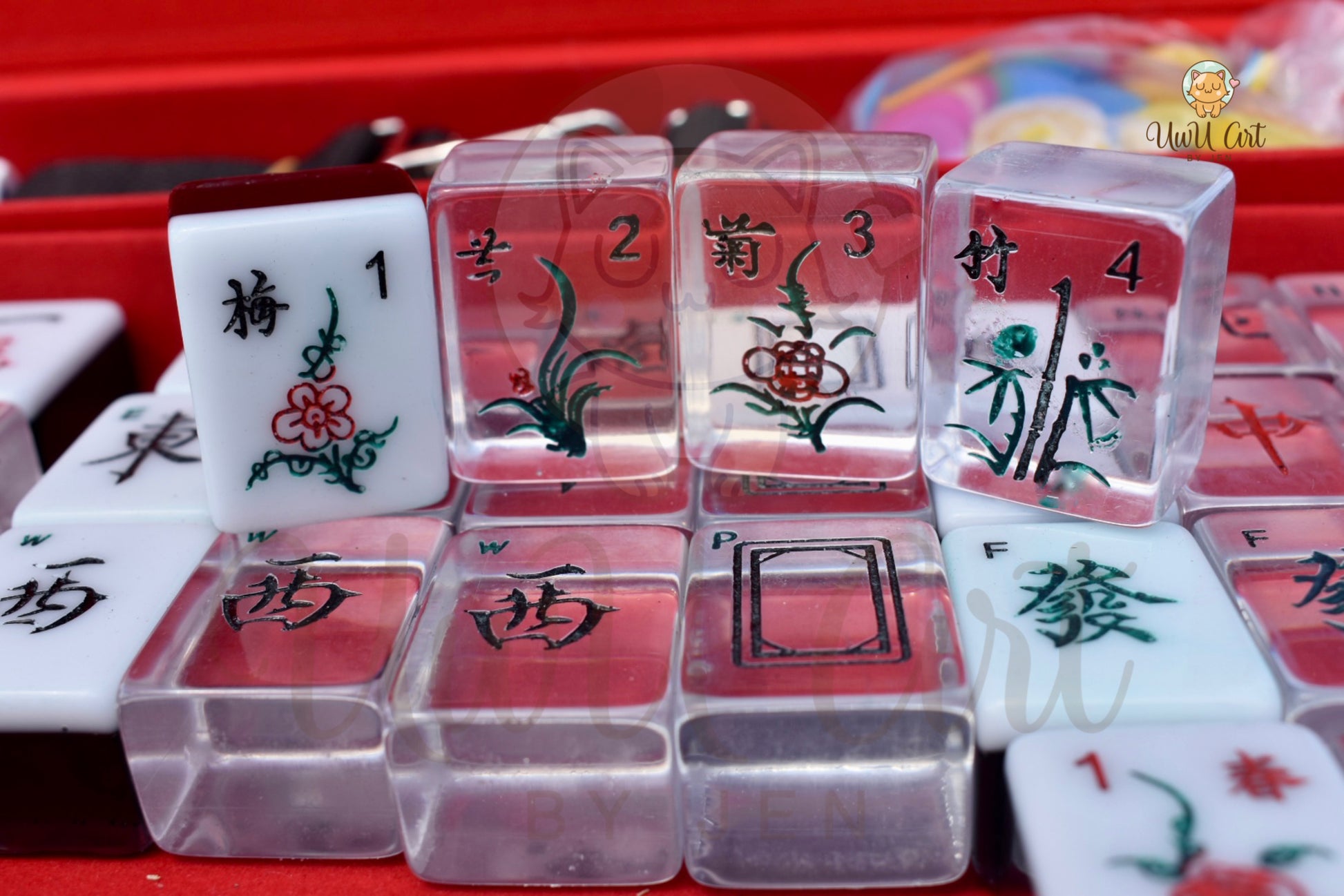 CUSTOMIZABLE Mahjong gift set - Personalized Mahjong game – UwU