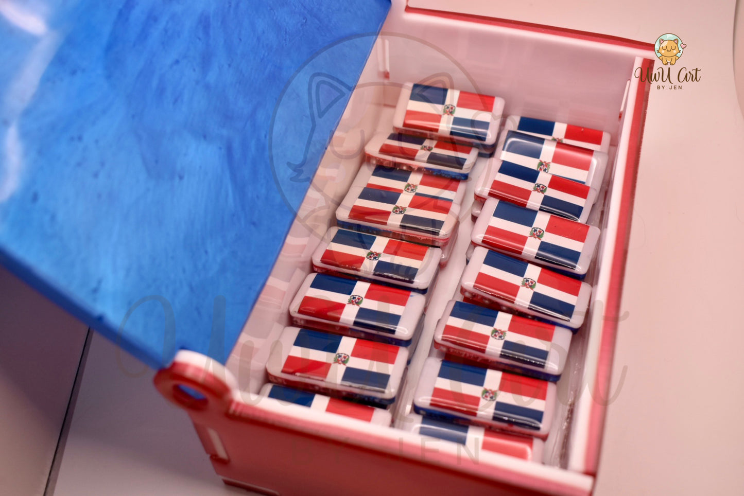 Handmade custom dominoes- classic set of 28, personalized domino gift set
